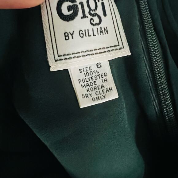 Gigi By Gillian Green Layered Spagetti Strap Dress Size 6 NWT - Picture 4 of 7